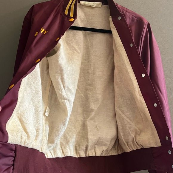 Vintage 1980’s Central Michigan University CMU Sorority College Bomber Jacket M - Picture 10 of 10